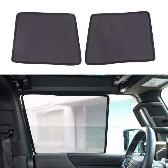 Front Window Screens for Hummer EV 2024,Window  Screen Mosquito Net UV Blocker Sun Protector Glare HeatShield(Black)