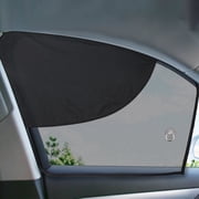 LSTRAGY Car Side Window Sunshades SS-FGF Half Blackout Half See-Through Magnetic UV Protection 2 Pack 28.6" x 19.2" x 14"