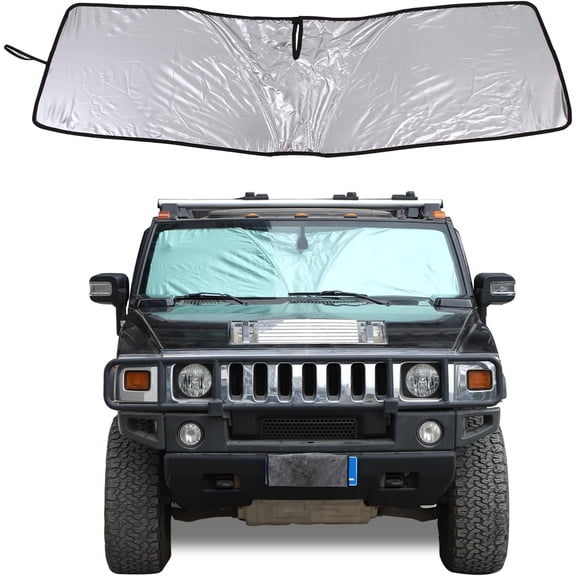 Front Window Sun Shade for Hummer H2 2003-2009, Front Windshield Sunshade, Sun Visor Blocker