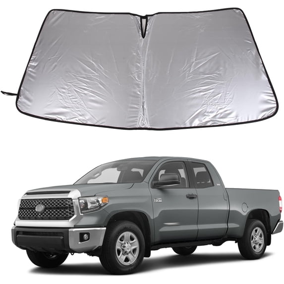 Front Window Sun Shade for Toyo-ta Tundra 2007-2021, Front Windshield Sunshade, Sun Visor Blocker