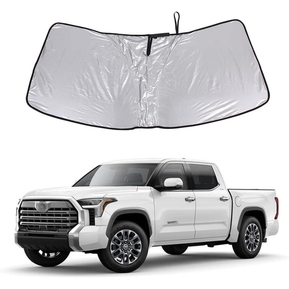 Front Window Sun Shade for Toyota Tundra/Sequoia 2022-2024, Front Windshield Sunshade, Sun Visor Blocker