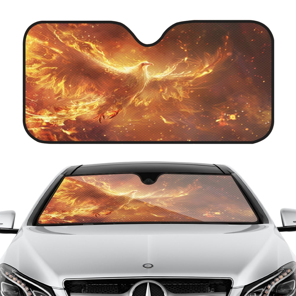 Front Windshield Sun Shade for Car & SUV, 55x30in UV Blocker, Foldable ...