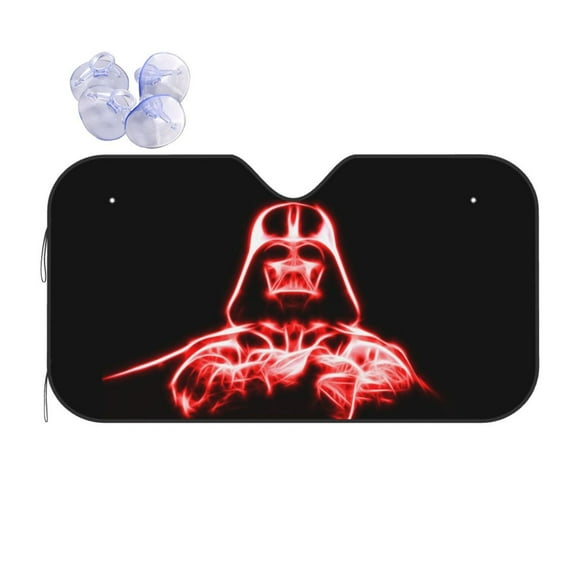 Front Windshield Sun Shade Darth Vader Folding Shield UV Ray Blocks Visor Protector for Car Truck SUV Small