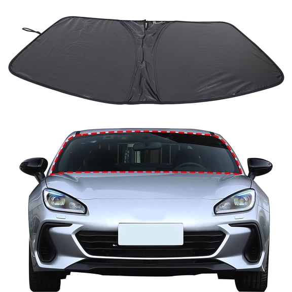 Front Windshield Sunshade for 2012-2025 Subaru BRZ/Toyota 86 Windshield Sunshade Sun Visor UV Blocker Privacy Protector Custom Sun Protection Heat Shield Keep your car cool Lightweight and Portable