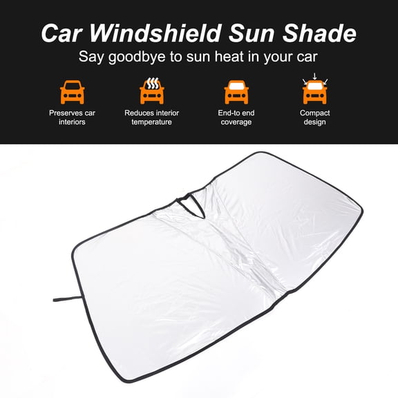 Front Windshield Sunshade for Benz A-Class A200 2023, Front Window Sun Shade Foldable Reflective Sun Visor Custom Sunscreen UV Blocker Privacy Protector HeatShield