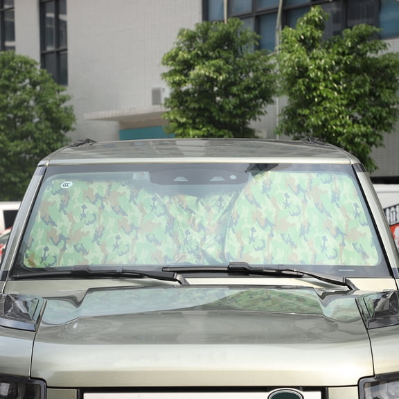 Front Windshield Sunshade for Land Rover Defender 2020, Front Window Sun Shade Foldable Reflective Sun Visor Custom Sunscreen UV Blocker Privacy Protector HeatShield