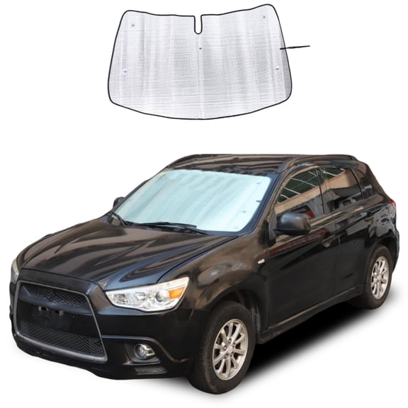 Front Windshield Sunshade  for Mitsubishi ASX 2011-2018  Accessories, Windshield Sun Shade, Foldable Reflective Sun Visor, Screen Shield Cover UV Blocker Protector HeatShield Keeps Your Vehicle Cool