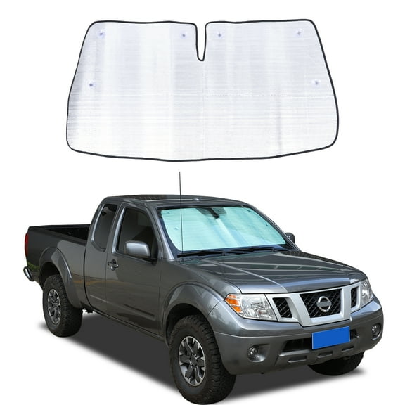 Front Windshield Sunshade  for  Nissan Frontier 2013-2021 Accessories, Windshield Sun Shade, Foldable Reflective Sun Visor, Screen Shield Cover UV Blocker Protector HeatShield Keeps Your Vehicle Cool