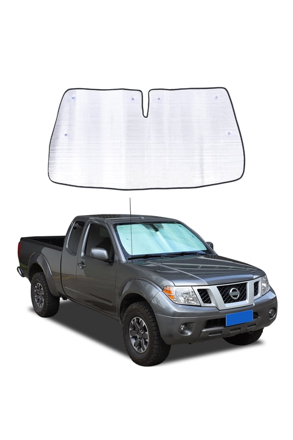 Front Windshield Sunshade  for  Nissan Frontier 2013-2021 Accessories, Windshield Sun Shade, Foldable Reflective Sun Visor, Screen Shield Cover UV Blocker Protector HeatShield Keeps Your Vehicle Cool