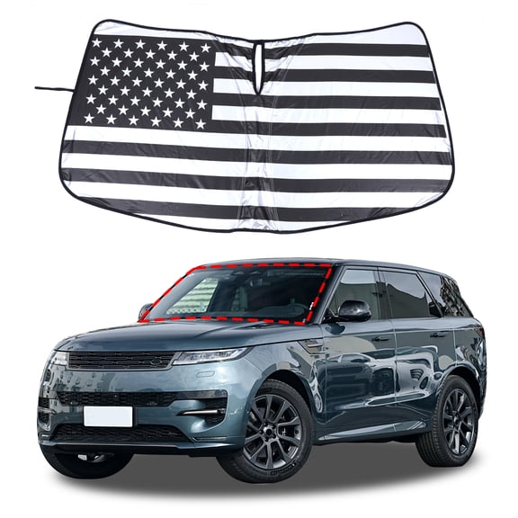 Front Windshield Sunshade for Range Rover Sport 2023, Front Window Sun Shade, Foldable Reflective Sun Visor, Screen Shield Cover UV Blocker Protector HeatShield