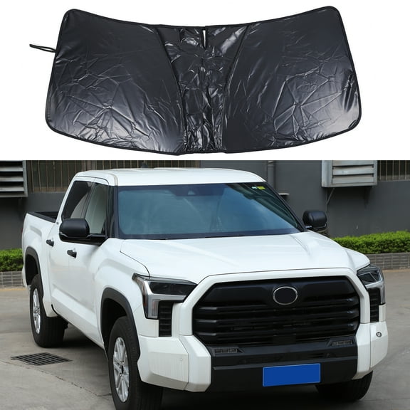 Front Windshield Sunshade for Toyota Tundra/Sequoia 2022-2025 Windshield Sun Shade Sun Visor UV Blocker Privacy Protector Custom Sunscreen Heatshield Keep Your Car Cooler Resilient
