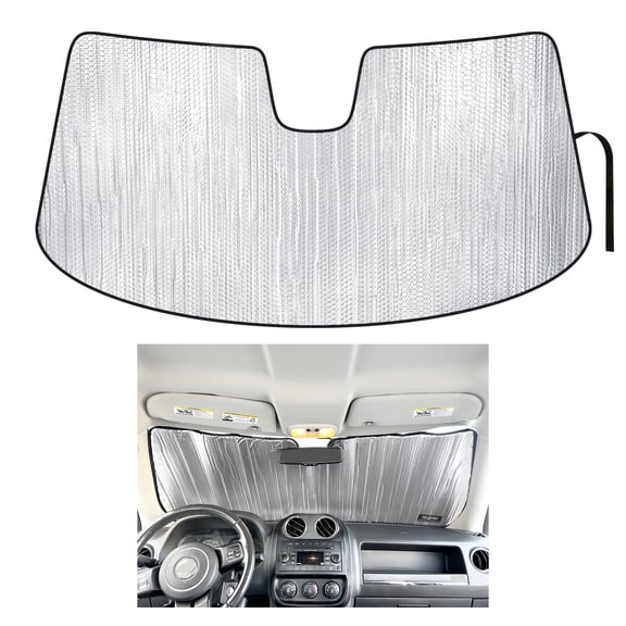 Front Windshield Sunshade for 2007-2017 Jeep Patriot Sport, Latitude, Limited, High Altitude