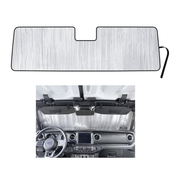 Yellopro Auto Front Windshield Sunshade for 2020-2026 Jeep Gladiator Pickup - Adaptive Cruise Control Sensor