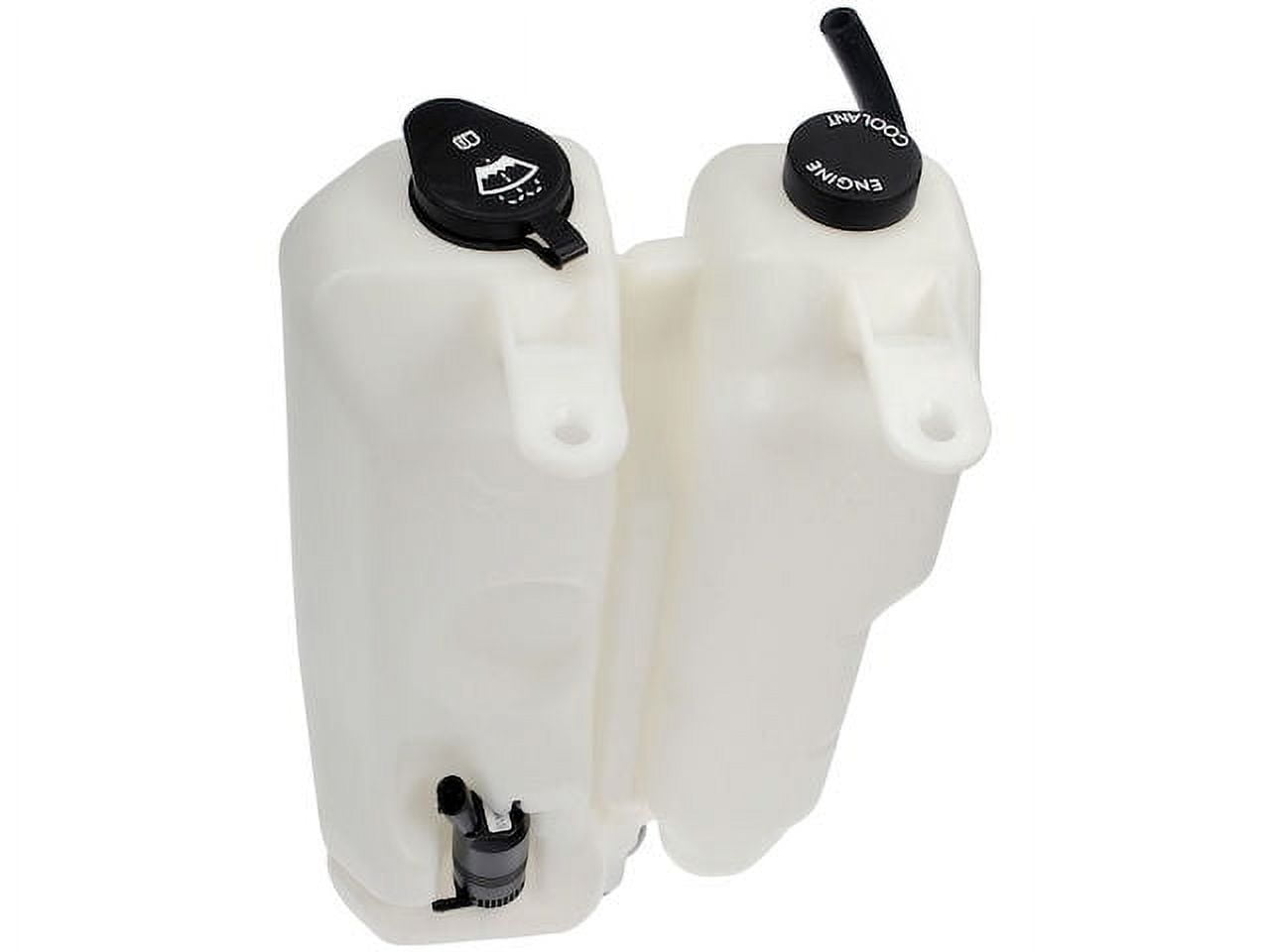 Front Windshield Washer Fluid and Radiator Coolant Overflow Reservoir with Cap Compatible with