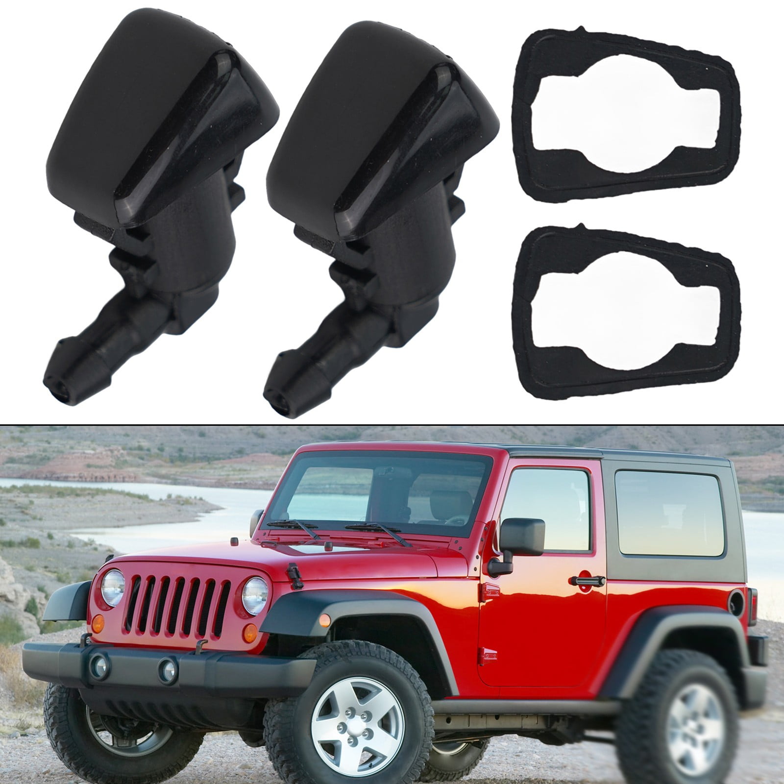 Front Windshield Washer Nozzle Wiper for Jeep Commander 2006-2010 /04806312Aa