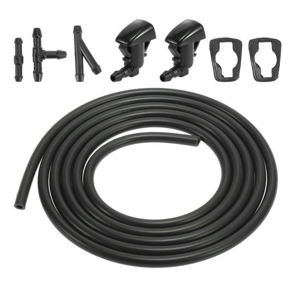 Front Windshield Washer Nozzles Kit with Windshield Washer Hose and 3 Connectors 15247800 for GMC Aura 2007-2010