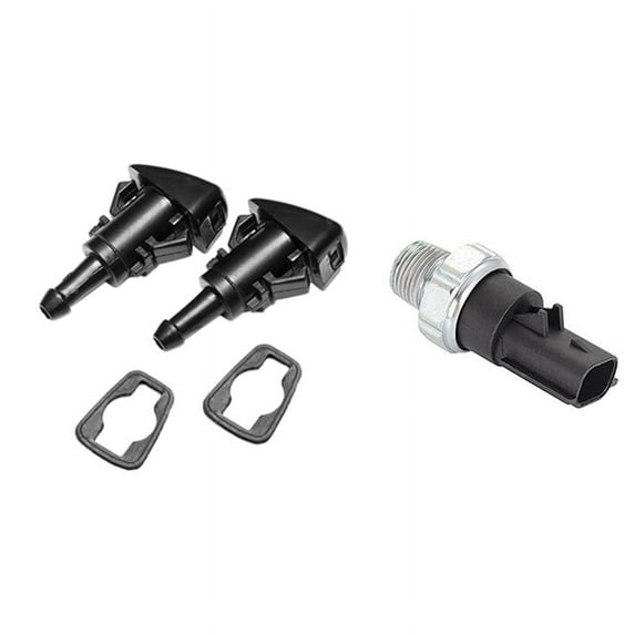 Front Windshield Washer Nozzles Wiper Kit for & PS287 Engine Oil Pressure Sensor Oil Pressure Switch