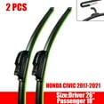 thumbnail image 1 of Front Wiper Blades For Honda Civic 2004-2023 2018 2019 2020 2021 2022 2017 Windscreen Windshield Window Auto Accessories 24"+19", 1 of 9