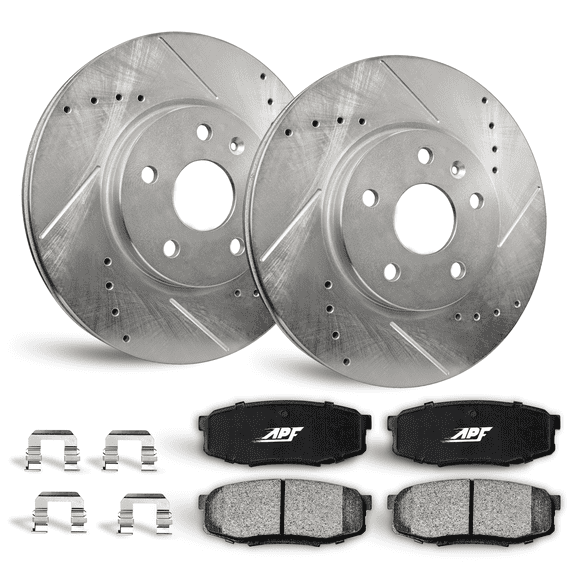 Front Zinc Coated Brake Kit for Pontiac Sunbird 1992-1994 FWD