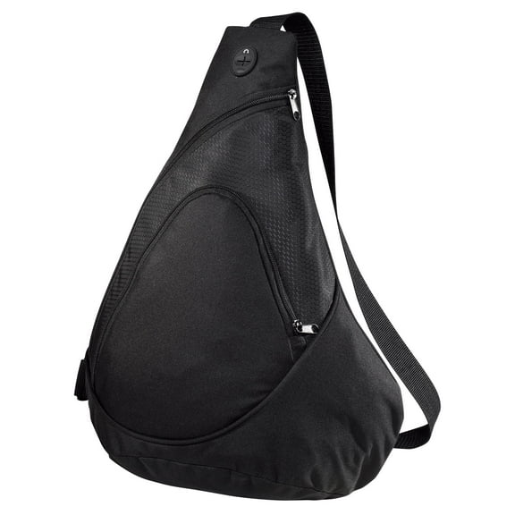 Front Zippered Pocket Honeycomb Pocket Sling Pack