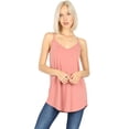 thumbnail image 1 of Front and Back Reversible Neckline Two Way Cami Tank, 1 of 3