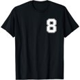 thumbnail image 1 of Front and Back number 8 Jersey My Favorite Player #8 T-Shirt, 1 of 3