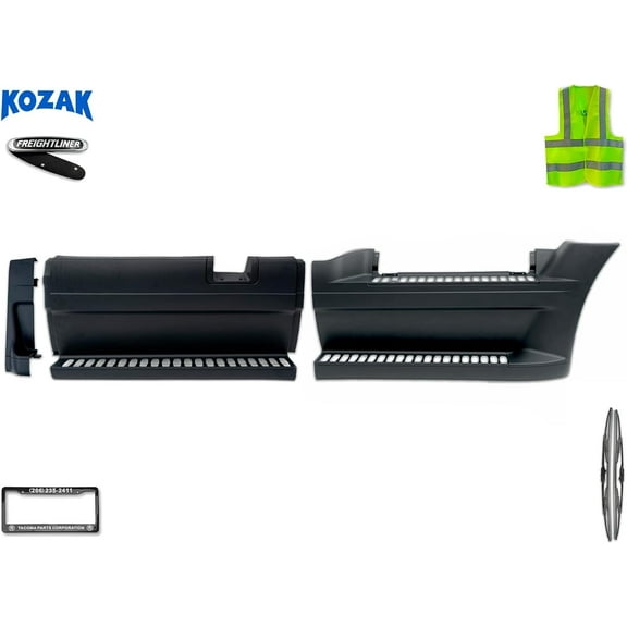 Front and Middle Fairing Step Panel w/ Rear Extension Set Right Side For Freightliner Cascadia 2008-2017