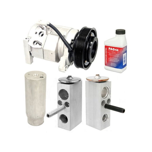 Front and Rear A/C Compressor Kit - Compatible with 2001 - 2003 Chrysler Town & Country 2002