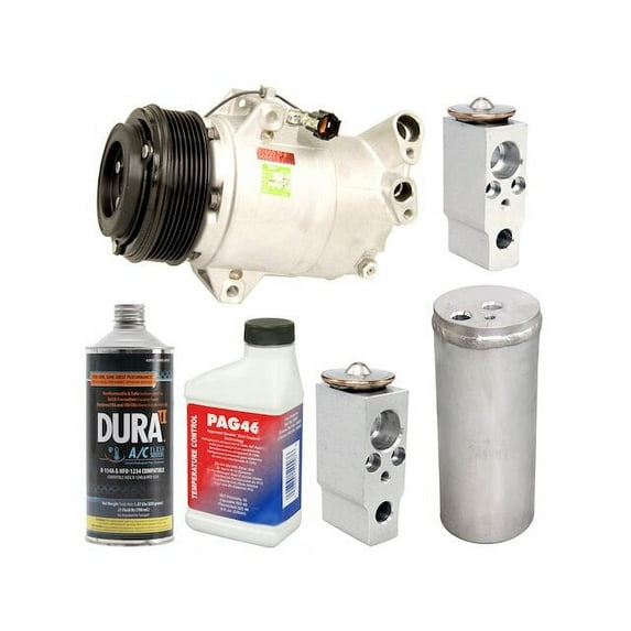Front and Rear A/C Compressor Kit - Compatible with 2006 - 2012 Nissan Pathfinder 4.0L V6 2007 2008 2009 2010 2011