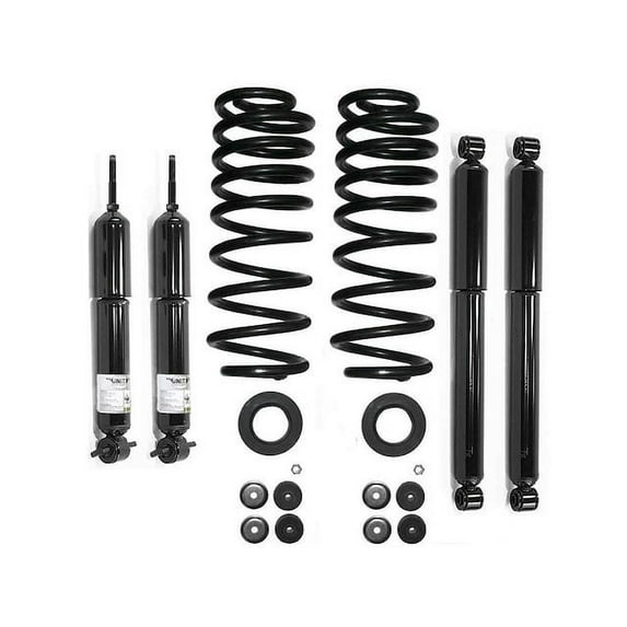 Front and Rear Air Spring to Coil Spring Conversion Kit - Compatible with 1998 - 2002 Lincoln Navigator RWD 1999 2000 2001