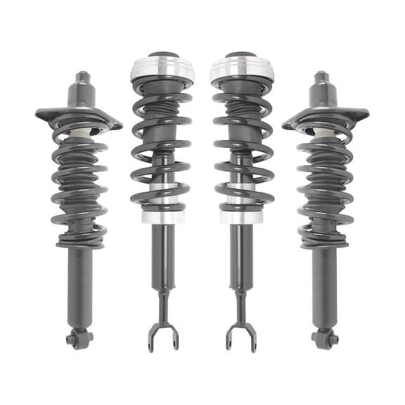 Front and Rear Air Spring to Coil Spring Conversion Kit - Compatible with 2001 - 2005 Audi Allroad Quattro 2002 2003 2004