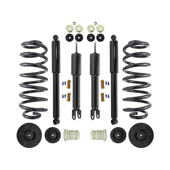 Front and Rear Air Spring to Coil Spring Conversion Kit - Compatible with 2002 - 2006 Cadillac Escalade EXT 2003 2004 2005