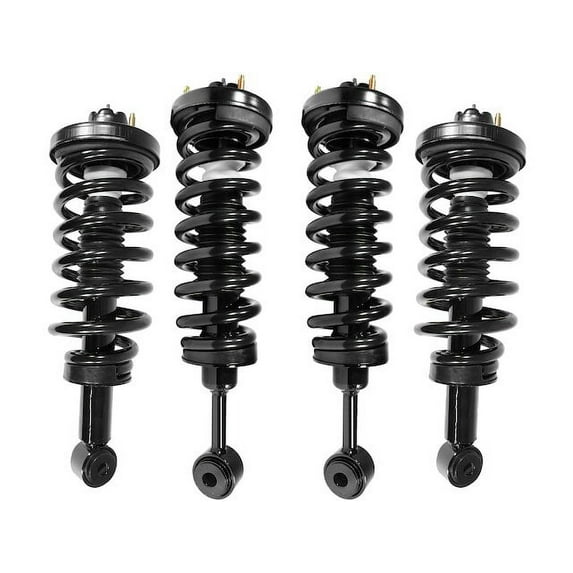 Front and Rear Air Spring to Coil Spring Conversion Kit - Compatible with 2003 - 2006 Lincoln Navigator 2004 2005