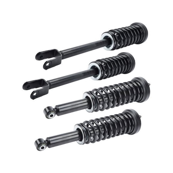 Front and Rear Air Spring to Coil Spring Conversion Kit - Compatible with 2004 - 2009 Jaguar Vanden Plas 2005 2006 2007 2008