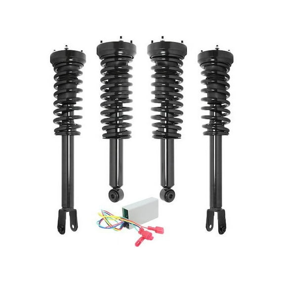 Front and Rear Air Spring to Coil Spring Conversion Kit - Compatible with 2006 - 2009 Jaguar Vanden Plas 2007 2008