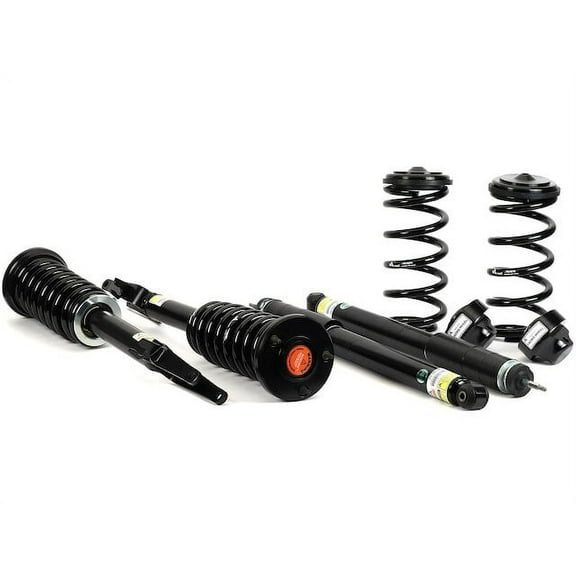 Front and Rear Air Spring to Coil Spring Conversion Kit - Compatible with 2007 - 2009 Mercedes-Benz E550 AWD 2008