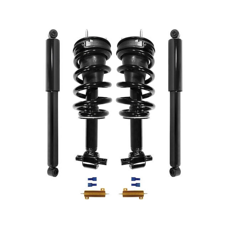 Suncore Front & Rear Active To Passive Suspension Conversion Kit For 2007-2014 Cadillac Escalade – Includes Struts, Shocks & Resistors