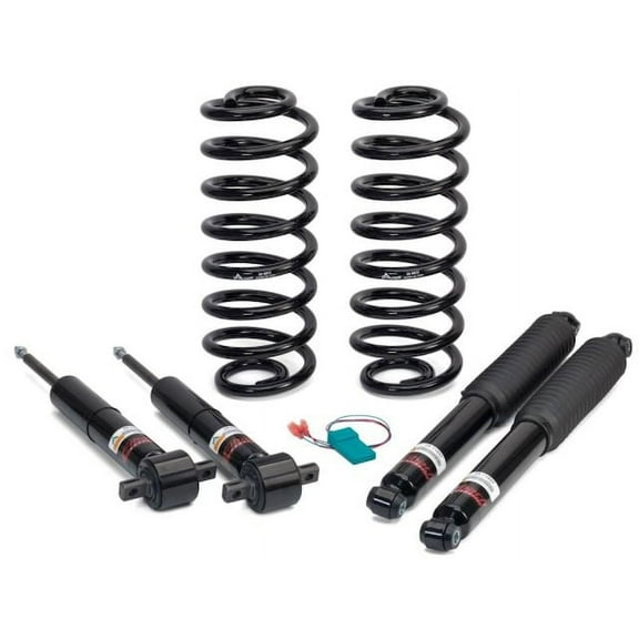Front and Rear Air Spring to Coil Spring Conversion Kit - Compatible with 2007 - 2014 Chevy Suburban 1500 2008 2009 2010 2011 2012 2013