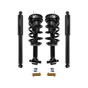 Front and Rear Air Spring to Coil Spring Conversion Kit - Compatible with 2007 - 2018 GMC Yukon 2008 2009 2010 2011 2012 2013 2014 2015 2016 2017