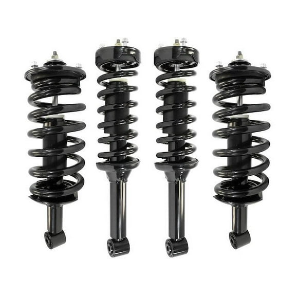 Front and Rear Air Spring to Coil Spring Conversion Kit - Compatible with 2010 - 2016 Land Rover LR4 2011 2012 2013 2014 2015