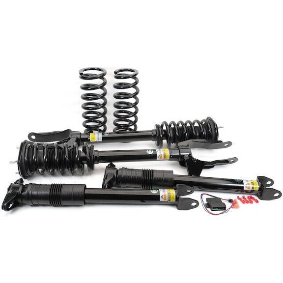 Front and Rear Air Spring to Coil Spring Conversion Kit - Compatible with 2016 - 2021 Jeep Grand Cherokee 2017 2018 2019 2020