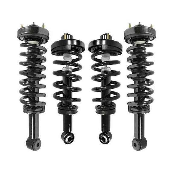 Front and Rear Air Spring to Strut Coil Spring Conversion Kit - Compatible with 2007 - 2013 Lincoln Navigator 2008 2009 2010 2011 2012