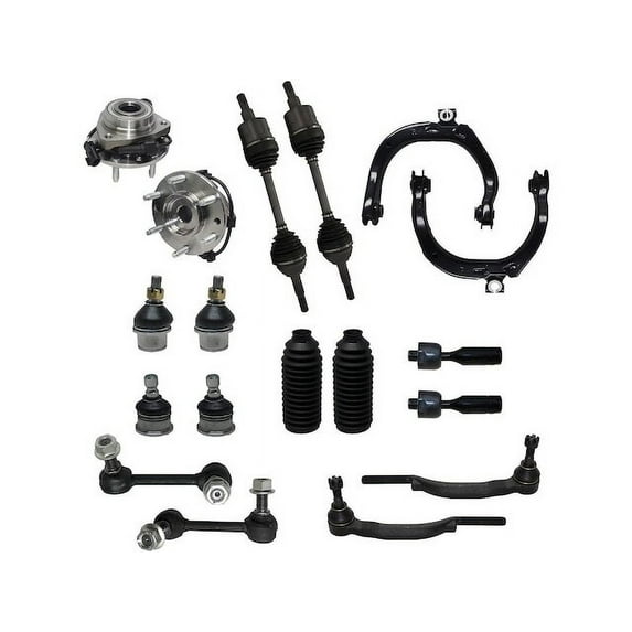 Front and Rear Axle Control Arm Ball Joint Kit - Compatible with 2004 - 2007 Chevy Trailblazer 2005 2006