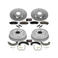 thumbnail image 1 of Front and Rear Brake Pad Rotor Shoe Drum Kit - Compatible with 1995 - 2001 Chevy Lumina 1996 1997 1998 1999 2000, 1 of 2