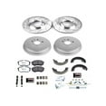 thumbnail image 1 of Front and Rear Brake Pad Rotor Shoe Drum Kit - Compatible with 1995 - 2004 Toyota Tacoma RWD 1996 1997 1998 1999 2000 2001 2002 2003, 1 of 2