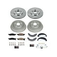 thumbnail image 1 of Front and Rear Brake Pad Rotor Shoe Drum Kit - Compatible with 1997 - 2000 Dodge Stratus 1998 1999, 1 of 2