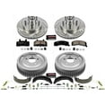 thumbnail image 1 of Front and Rear Brake Pad Rotor Shoe Drum Kit - Compatible with 1998 - 2000 Chevy Tahoe RWD 1999, 1 of 2