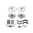 thumbnail image 1 of Front and Rear Brake Pad Rotor Shoe Drum Kit - Compatible with 2002 - 2003 Toyota Solara, 1 of 2