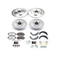 thumbnail image 1 of Front and Rear Brake Pad Rotor Shoe Drum Kit - Compatible with 2002 Jeep Liberty, 1 of 2