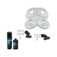 thumbnail image 1 of Front and Rear Brake Pad Rotor Shoe Drum Kit - Compatible with 2007 - 2012 Nissan Versa 2008 2009 2010 2011, 1 of 3